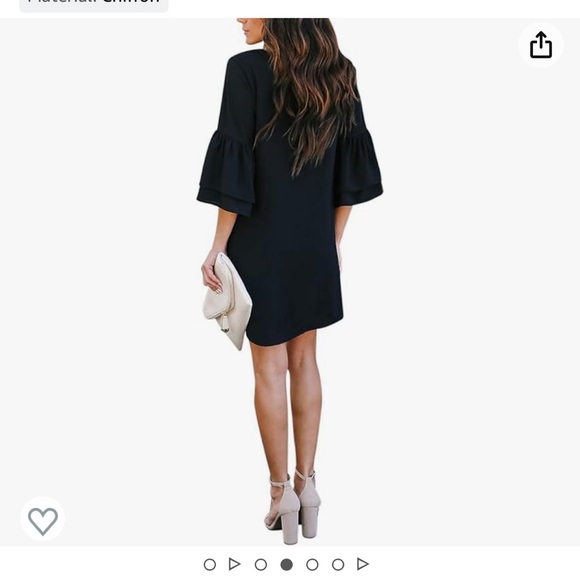 Bell sleeve shift dres - Picture 2 of 7